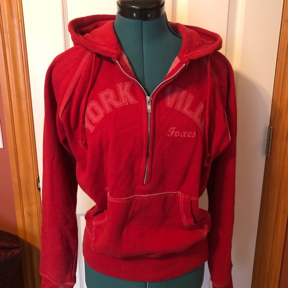 Yorkville Foxes 1/4 zip hoodie Small - Picture 2 of 4